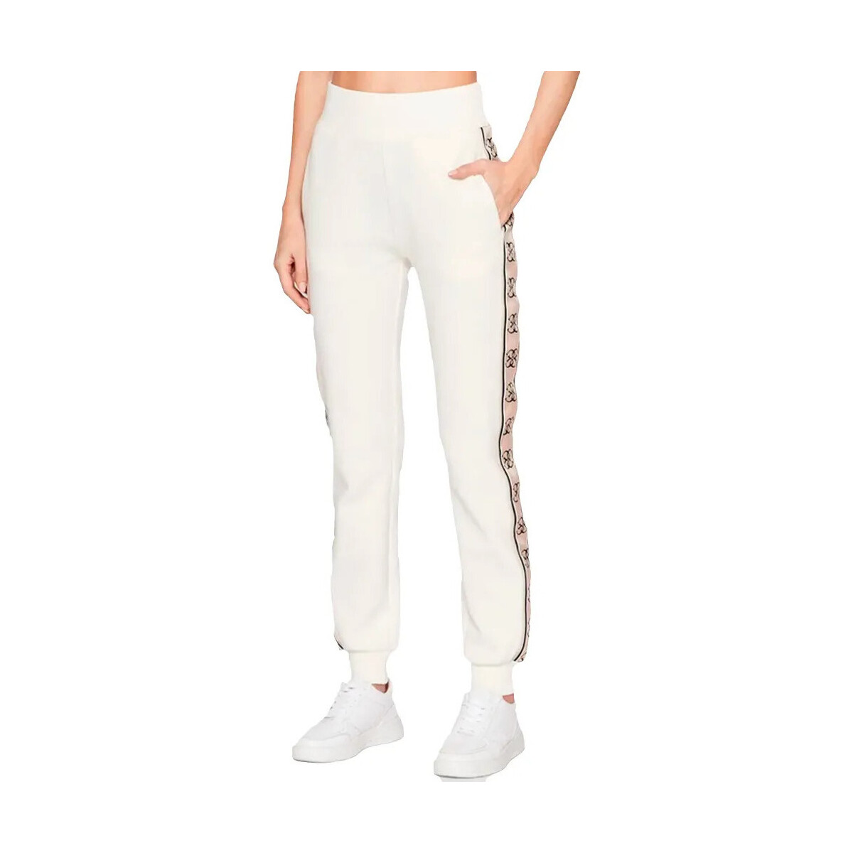 Vêtements Femme Pantalons de survêtement Guess 4G logo original Blanc