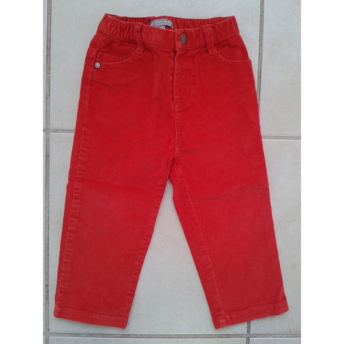 Vêtements Fille Bottes de pluie Sans marque Pantalon velours rouge - fille 18 mois Rouge