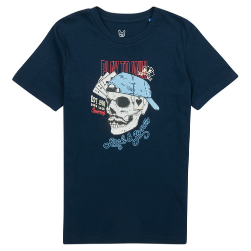 Vêtements Garçon T-shirts manches courtes Jprblascandic Print Shirt L/s JORROXBURY TEE SS CREW NECK Marine