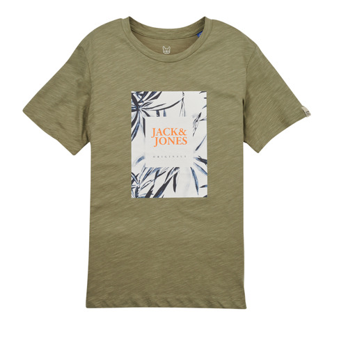 Vêtements Garçon T-shirts spezials courtes Jack & Jones JORCRAYON BRANDING TEE SS CREW NECK Vert