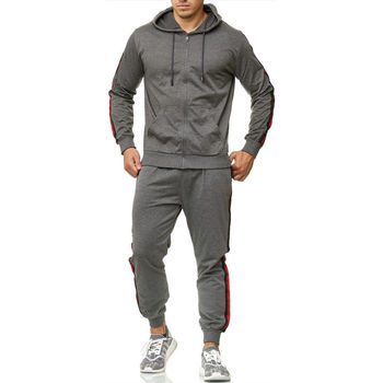 Vêtements Homme Pantalons de survêtement Monsieurmode Survêtement jogging homme Survêtement 1078 gris foncé Gris