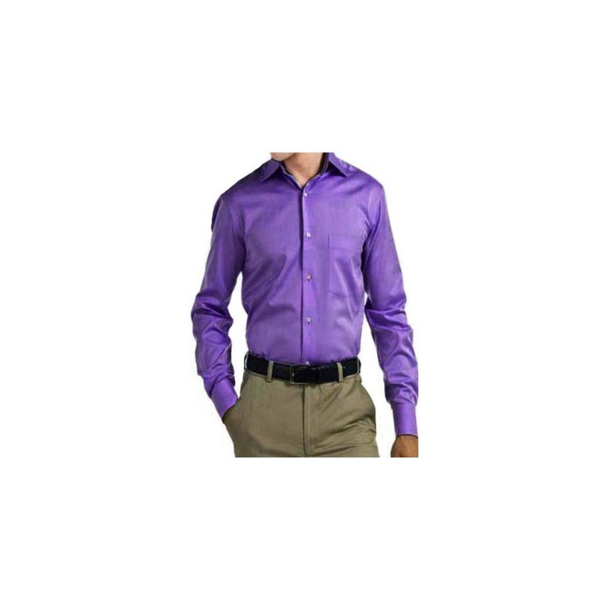 Vêtements Homme Chemises manches longues Kebello Chemise Violet H Violet