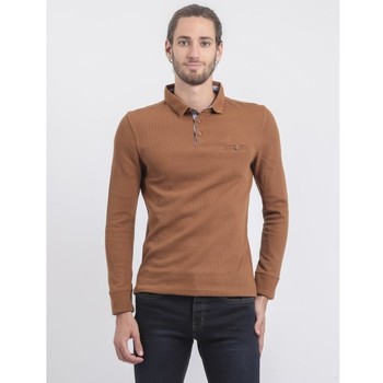 Vêtements Pulls Ritchie Pull fin col polo WILPARK Camel