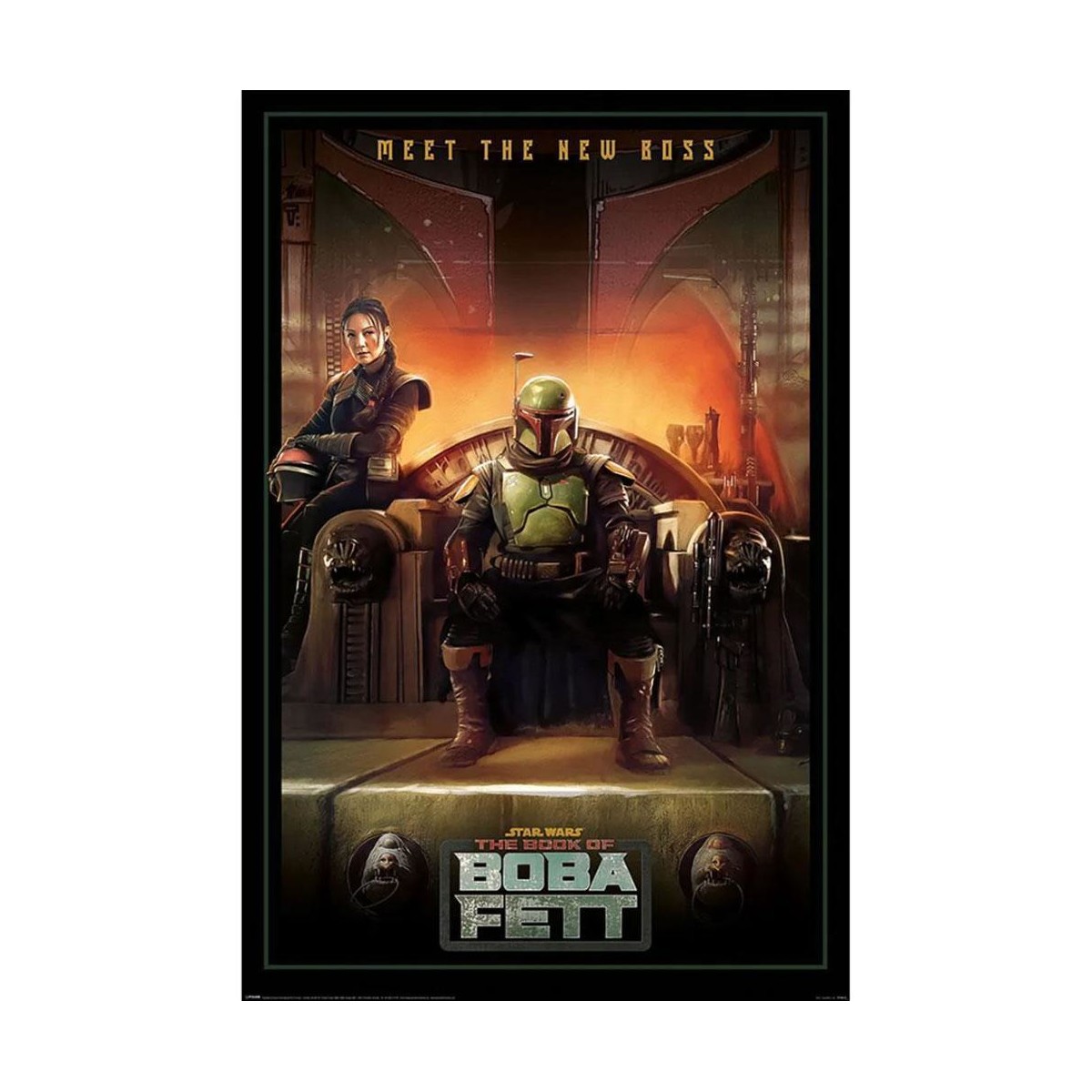 Maison & Déco Affiches / posters Star Wars: The Book Of Boba Fett TA9313 Noir