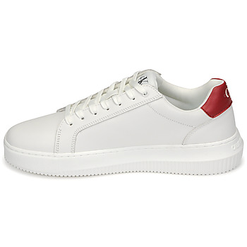 Calvin Klein Jeans CHUNKY CUPSOLE MONOLOGO Blanc / Rouge