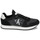 Chaussures Femme Baskets basses Calvin Klein Jeans RUNNER SOCK LACEUP NY-LTH WN Noir / Blanc