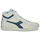 Chaussures Baskets montantes Diadora GAME L HIGH WAXED Blanc / Bleu
