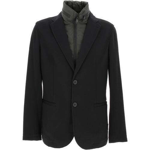 Vêtements Homme Vestes EAX Giaccca black/dk grey blazer Noir