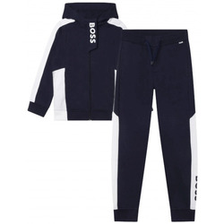 Vêtements Enfant Pantalons de survêtement BOSS Survetement  noir junior J28100 Noir