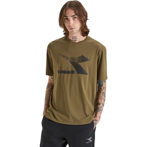 Vêtements Homme Débardeurs / T-shirts sans manche Diadora stability SS Drift Vert