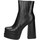 Chaussures Femme Low boots Exé Shoes Exe' MJ1166-X9969 Bottes et bottines Femme Crocus noir Noir