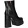 Chaussures Femme Low boots Exé Shoes Exe' MJ1166-X9969 Bottes et bottines Femme Crocus noir Noir