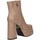 Chaussures Femme Low boots Exé Shoes Exe' MJ1166-X9969 Bottes et bottines Femme Crocus beige Beige