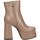 Chaussures Femme Low boots Exé Shoes Exe' MJ1166-X9969 Bottes et bottines Femme Crocus beige Beige