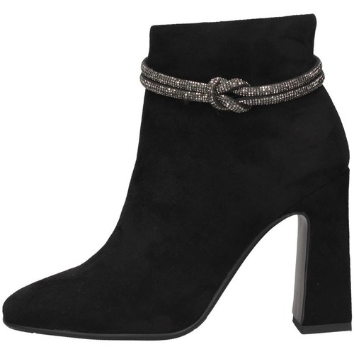 Chaussures Femme Low boots Exé Shoes Crusir Exe' M4615-F7415 Bottes et bottines Femme Suède noir Noir