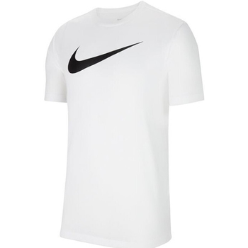 Vêtements T-shirts manches Capuche Nike  Blanc