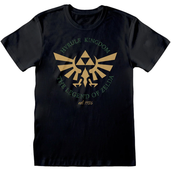 Vêtements T-shirts manches longues Legend Of Zelda Hyrule Kingdom Noir