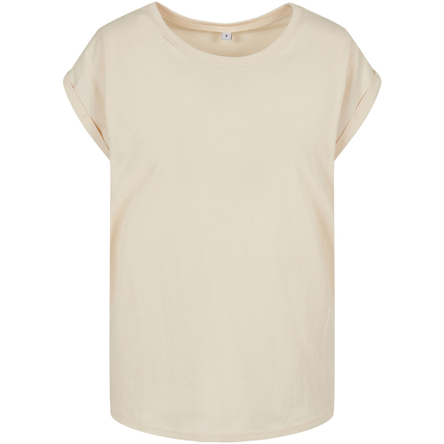 Vêtements Femme T-shirts manches longues Build Your Brand BY021 Beige