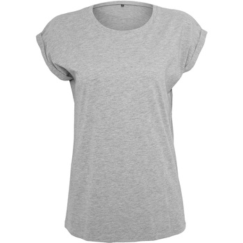 Vêtements Femme T-shirts manches longues Build Your Brand BY021 Gris