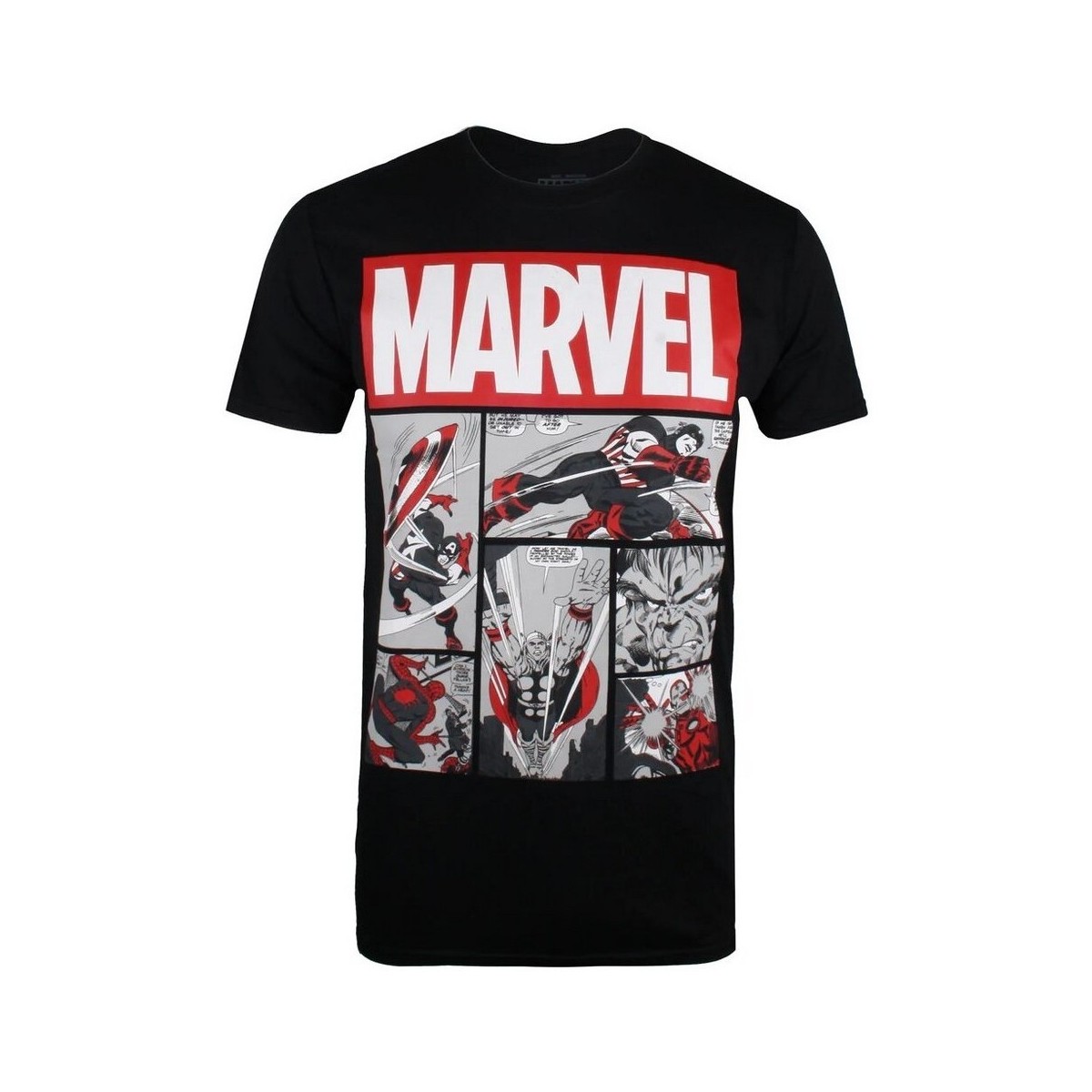 Vêtements Homme T-shirts manches longues Marvel Heroes Noir