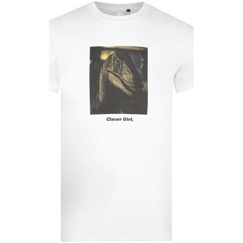 Vêtements Homme T-shirts manches longues Jurassic Park  Blanc