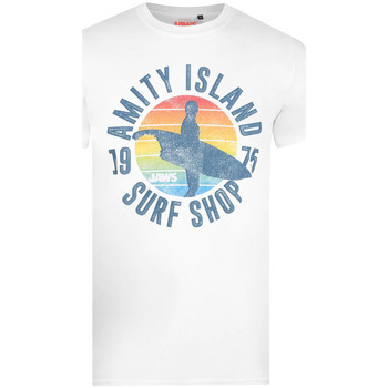 Vêtements Homme T-shirts manches longues Jaws Amity Surf Shop Blanc