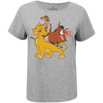 Vêtements Femme T-shirts manches longues The Lion King Simba & Friends Gris