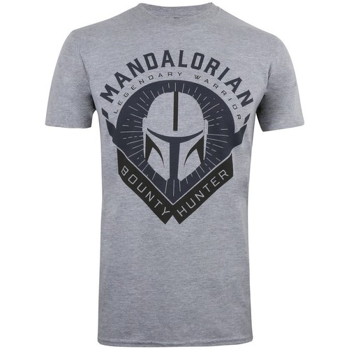 Vêtements Homme T-shirts manches longues Star Wars: The Mandalorian Bounty Hunter Gris