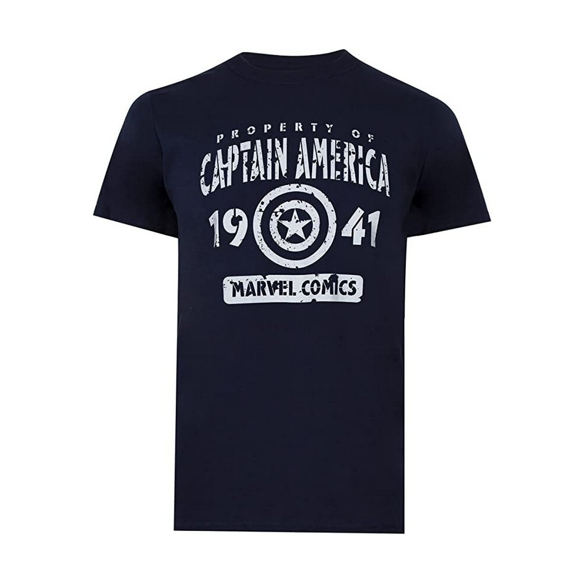 Vêtements Homme T-shirts manches longues Marvel Property Of Captain America Blanc