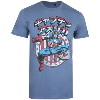 Vêtements Homme T-shirts manches longues Captain America  Multicolore