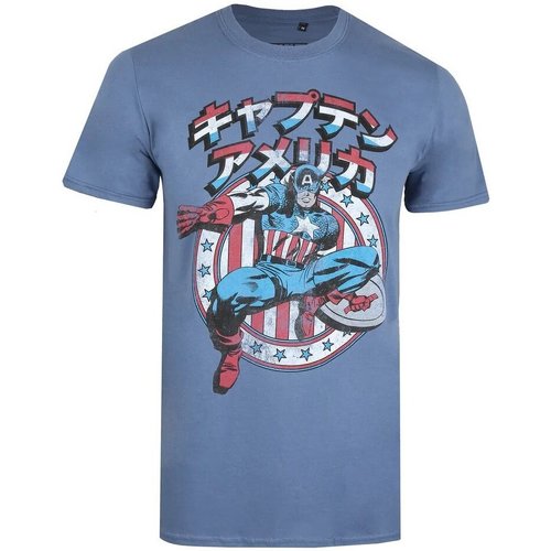 Vêtements Homme T-shirts manches longues Captain America TV1086 Multicolore
