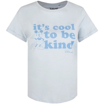 Vêtements Femme T-shirts manches longues Disney Its Cool To Be Kind Bleu