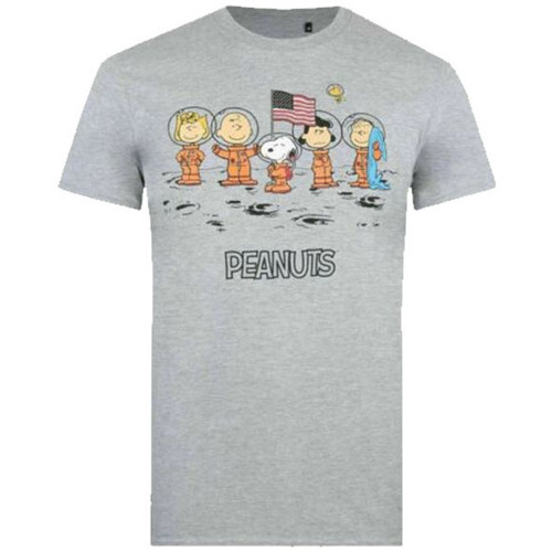 Vêtements Homme T-shirts manches longues Peanuts Moon Landing Gris