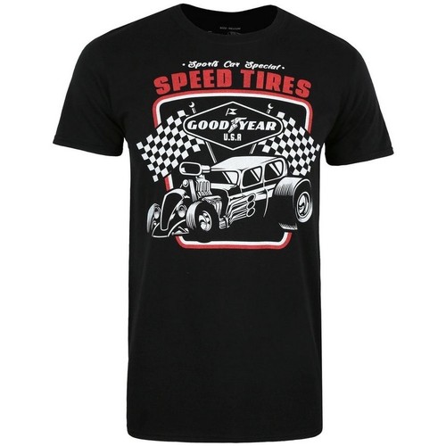 Vêtements Homme T-shirts manches longues Goodyear Speed Tires Noir