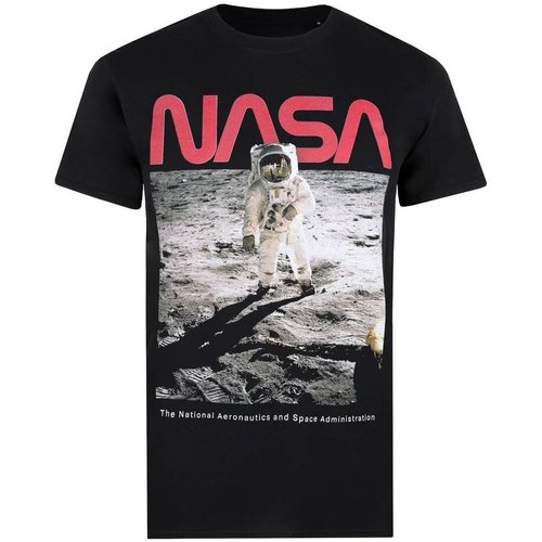 Vêtements Homme detachable lace-collar T-shirt Nasa Aldrin Noir