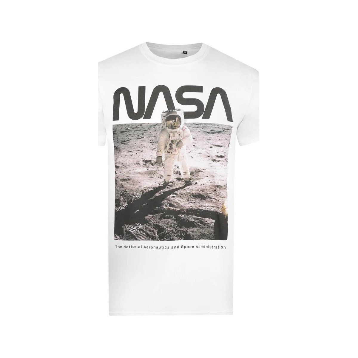 Vêtements Homme T-shirts manches longues Nasa Aldrin Blanc