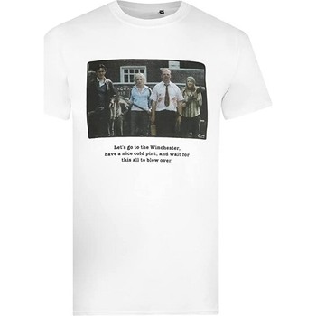 Vêtements Homme T-shirts manches longues Shaun Of The Dead Winchester Blanc