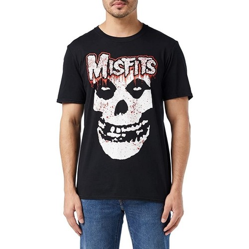 Vêtements Homme T-shirts manches longues Misfits Ripping Skull Noir