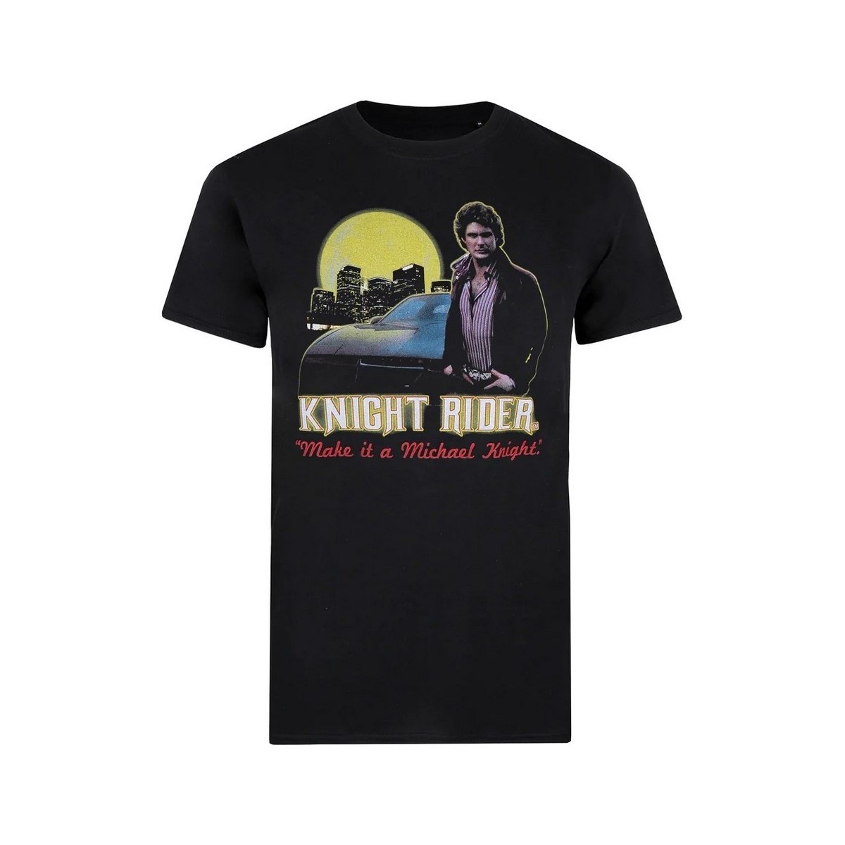 Vêtements Homme T-shirts manches longues Knight Rider Make It A Michael Knight Noir