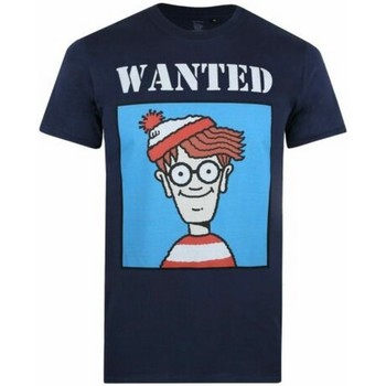 Vêtements Homme T-shirts manches longues Wheres Wally? TV1269 Bleu