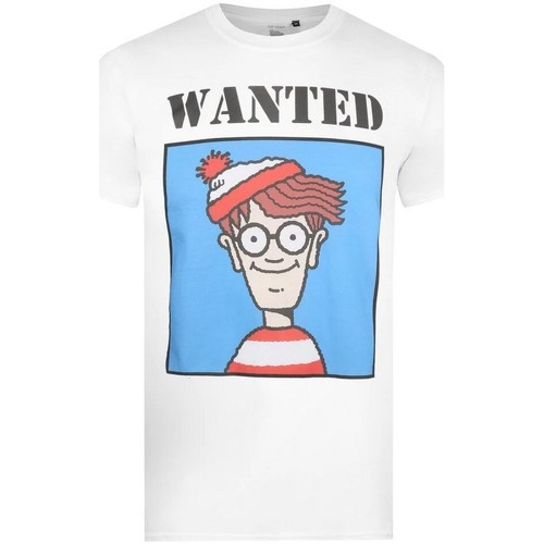 Vêtements Homme T-shirts manches longues Wheres Wally? TV1269 Blanc