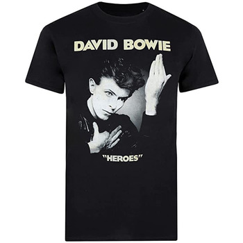 Vêtements Homme T-shirts manches longues David Bowie We Can Be Heroes Just For One Day Noir