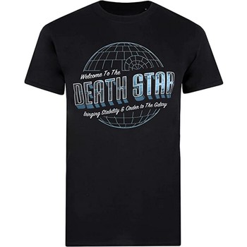 Vêtements Homme T-shirts manches longues Disney Welcome To The Death Star Noir