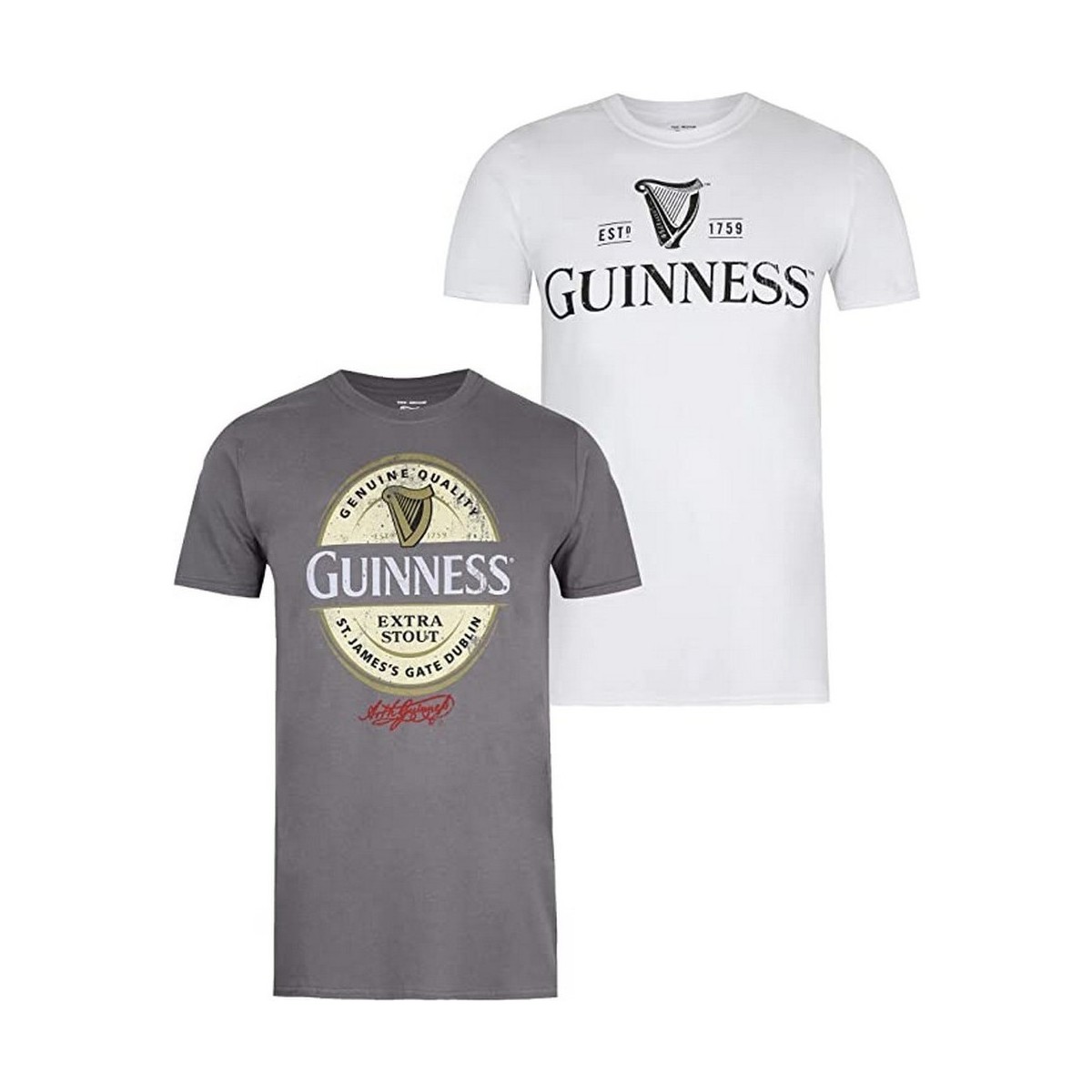 Vêtements Homme T-shirts manches longues Guinness TV1312 Blanc