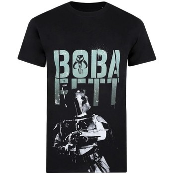Vêtements Homme T-shirts manches longues Disney Boba Blaster Noir