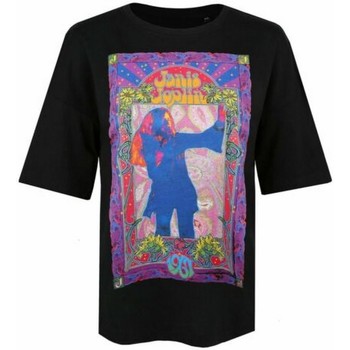 Vêtements Femme T-shirts manches longues Janis Joplin Trippy Noir