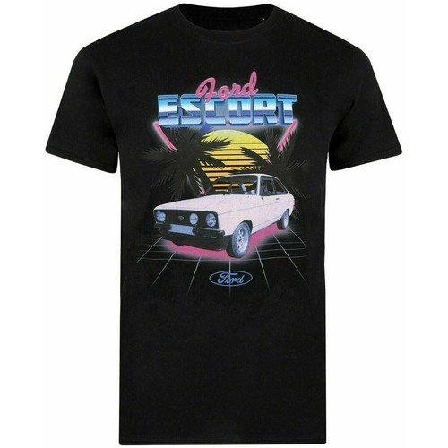 Vêtements Homme T-shirts manches longues Ford Retrowave Escort Noir
