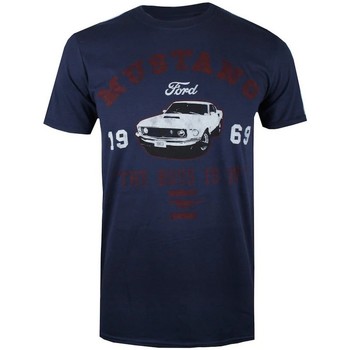 Vêtements Homme T-shirts manches longues Ford Mustang The Boss Is In Bleu