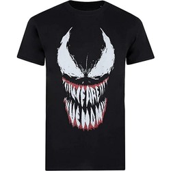 Vêtements Homme T-shirts manches longues Marvel Venom Teeth Noir