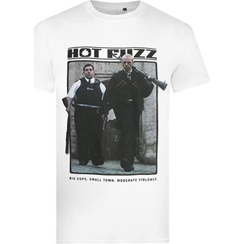 Vêtements Homme T-shirts manches longues Hot Fuzz Big Cops Blanc